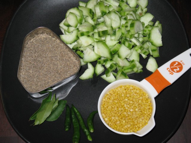 Moong Dal Curry Ingredients